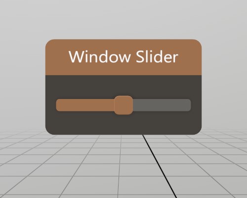 A window with a slider