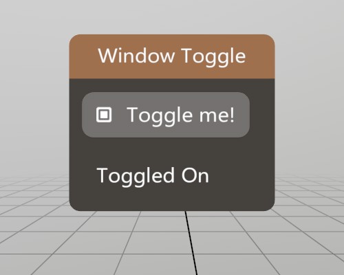 A window with a toggle