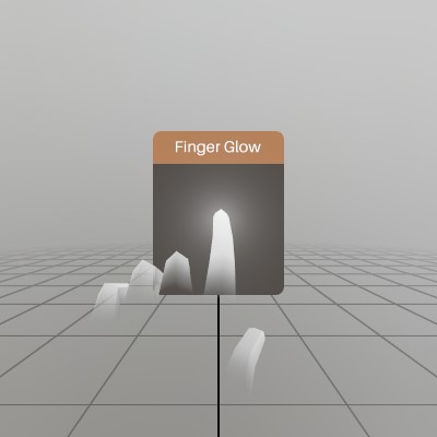 Finger Glow on a Window panel