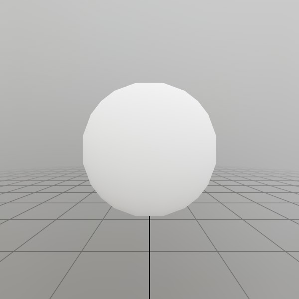 Default sphere and material