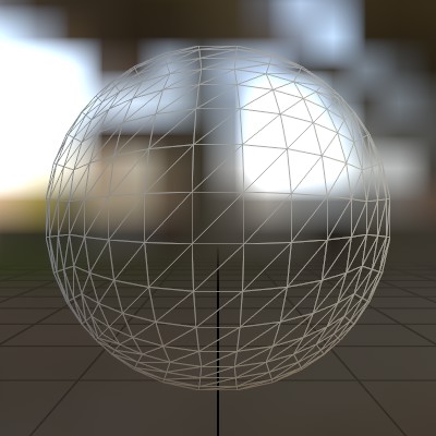 Wireframe material example