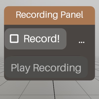 Audio recording window