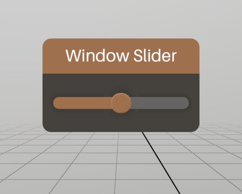 A window with a slider